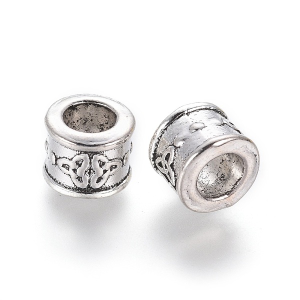 PandaHall Tibetan Style European Beads, Column with Trinity Knot/Triquetra, Irish, Lead Free and Cadmium Free, Antique Silver, 10x8mm, Hole...
PandaHall Tibetan Style European Beads, Column with Trinity Knot/Triquetra, Irish, Lead Free and Cadmium Free, Antique Silver, 10x8mm, Hole...