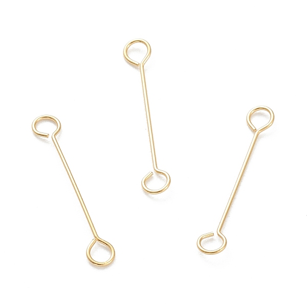 PandaHall 316 Surgical Stainless Steel Eye Pins, Double Sided Eye Pins, Real 18K Gold Plated, 15x2.5x0.4mm, Hole: 1.5mm 316 Surgical...
PandaHall 316 Surgical Stainless Steel Eye Pins, Double Sided Eye Pins, Real 18K Gold Plated, 15x2.5x0.4mm, Hole: 1.5mm 316 Surgical...
