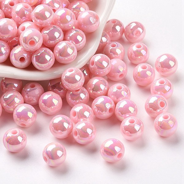 PandaHall Opaque Acrylic Beads, AB Color Plated, Round, Pearl Pink, 8x7mm, Hole: 2mm, about 1745pcs/500g Acrylic Round
PandaHall Opaque Acrylic Beads, AB Color Plated, Round, Pearl Pink, 8x7mm, Hole: 2mm, about 1745pcs/500g Acrylic Round