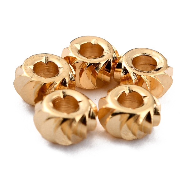 PandaHall Brass Beads, Long-Lasting Plated, Corrugated Rondelle, Real 24K Gold Plated, 4x2mm, Hole: 1.4mm Brass Rondelle
PandaHall Brass Beads, Long-Lasting Plated, Corrugated Rondelle, Real 24K Gold Plated, 4x2mm, Hole: 1.4mm Brass Rondelle