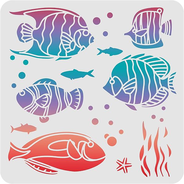 PandaHall FINGERINSPIRE Tropical Fish Stencil 30x30cm Fish Stencils for Painting Reusable Sea Animal Stencil Sea Creatures Stencil for..., White
PandaHall FINGERINSPIRE Tropical Fish Stencil 30x30cm Fish Stencils for Painting Reusable Sea Animal Stencil Sea Creatures Stencil for..., White