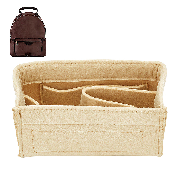 PandaHall Wool Felt Purse Organizer Inserts, Satchel/Backpack Shaper, with Alloy Zipper, Pale Goldenrod, 9x16x6.85cm Wool Rectangle
PandaHall Wool Felt Purse Organizer Inserts, Satchel/Backpack Shaper, with Alloy Zipper, Pale Goldenrod, 9x16x6.85cm Wool Rectangle