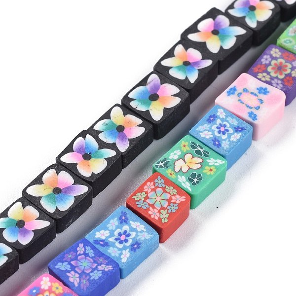 PandaHall Handmade Flower Printed Polymer Clay Beads Strands, Square, Mixed Color, 7.3~9.3x7.5~9x4.2mm, Hole: 1.2mm, about 39pcs/Strand..., Multicolor
PandaHall Handmade Flower Printed Polymer Clay Beads Strands, Square, Mixed Color, 7.3~9.3x7.5~9x4.2mm, Hole: 1.2mm, about 39pcs/Strand..., Multicolor
