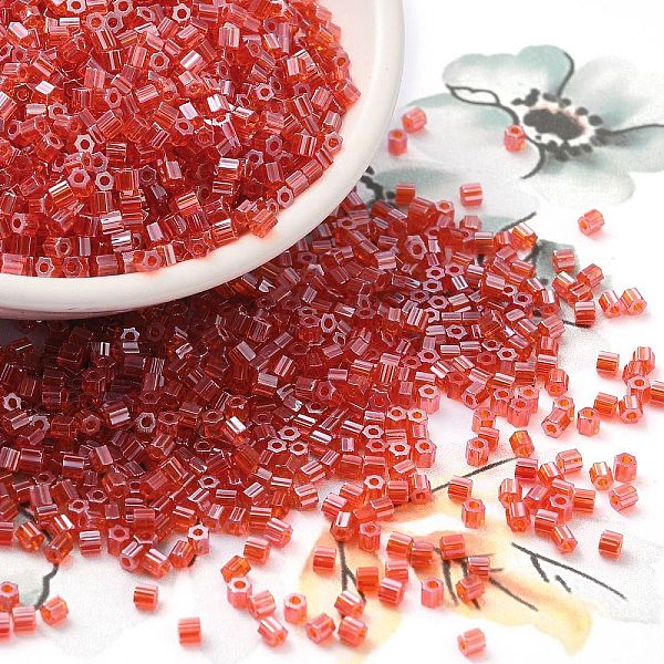 PandaHall Transparent Colours Luster Glass Seed Beads, Hexagon(Two Cut), FireBrick, 2x1.5mm, Hole: 0.9mm Glass Red
PandaHall Transparent Colours Luster Glass Seed Beads, Hexagon(Two Cut), FireBrick, 2x1.5mm, Hole: 0.9mm Glass Red