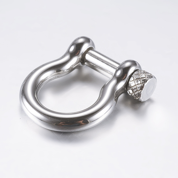 PandaHall 304 Stainless Steel D-Ring Anchor Shackle Clasps, for Bracelets Making, Stainless Steel Color, 25x22x7mm, Hole: 12x15mm 304...
PandaHall 304 Stainless Steel D-Ring Anchor Shackle Clasps, for Bracelets Making, Stainless Steel Color, 25x22x7mm, Hole: 12x15mm 304...