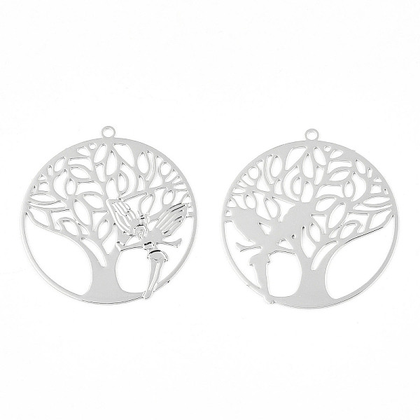 PandaHall Rack Plating Brass Filigree Pendants, Long-Lasting Plated, Flat Round with Tree of Life & Angel, Nickel Free, Platinum...
PandaHall Rack Plating Brass Filigree Pendants, Long-Lasting Plated, Flat Round with Tree of Life & Angel, Nickel Free, Platinum...