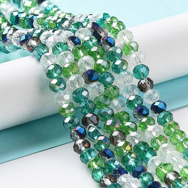 PandaHall Glass Beads Strands, Faceted, Rondelle, Dark Green, 6x5mm, Hole: 1mm, about 85~88pcs/strand, 16.1~16.5 inch(41~42cm) Glass...
PandaHall Glass Beads Strands, Faceted, Rondelle, Dark Green, 6x5mm, Hole: 1mm, about 85~88pcs/strand, 16.1~16.5 inch(41~42cm) Glass...