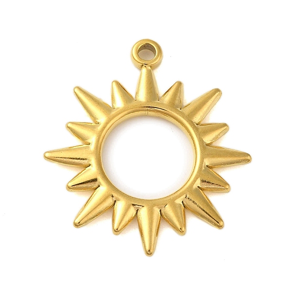 PandaHall Ion Plating(IP) 304 Stainless Steel Pendants, Sun Charm, Real 18K Gold Plated, 27x24.5x2mm, Hole: 1.8mm 304 Stainless Steel Sun
PandaHall Ion Plating(IP) 304 Stainless Steel Pendants, Sun Charm, Real 18K Gold Plated, 27x24.5x2mm, Hole: 1.8mm 304 Stainless Steel Sun