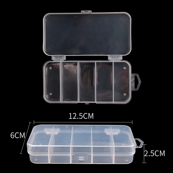 PandaHall Polypropylene(PP) Bead Storage Containers, 12.5x6x2.5cm Plastic Rectangle Clear
PandaHall Polypropylene(PP) Bead Storage Containers, 12.5x6x2.5cm Plastic Rectangle Clear
