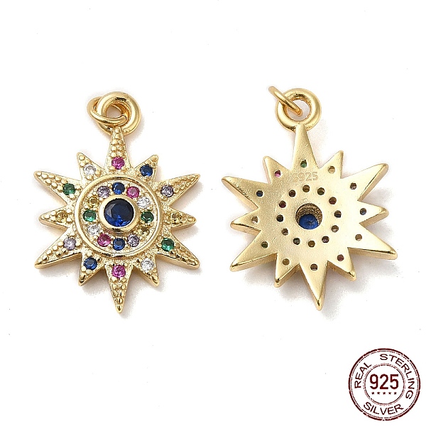 PandaHall 925 Sterling Silver Micro Pave Cubic Zirconia Pendants, Sun Charm, with Jump Ring, Real 18K Gold Plated, 19x13.5x3mm, Hole: 2.3mm...
PandaHall 925 Sterling Silver Micro Pave Cubic Zirconia Pendants, Sun Charm, with Jump Ring, Real 18K Gold Plated, 19x13.5x3mm, Hole: 2.3mm...