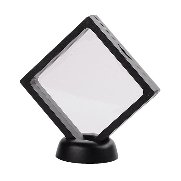 PandaHall Plastic Frame Stands, with Transparent Membrane, For Ring, Pendant, Bracelet Jewelry Display, Rhombus, Black, Frame: 11x11cm...
PandaHall Plastic Frame Stands, with Transparent Membrane, For Ring, Pendant, Bracelet Jewelry Display, Rhombus, Black, Frame: 11x11cm...
