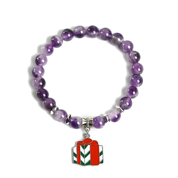 PandaHall Christmas Theme Natural Amethyst Stretch Bracelets, Alloy Enamel Christmas Gift Charm Bracelets for Women, 6-3/4 inch(17cm), 8mm...
PandaHall Christmas Theme Natural Amethyst Stretch Bracelets, Alloy Enamel Christmas Gift Charm Bracelets for Women, 6-3/4 inch(17cm), 8mm...