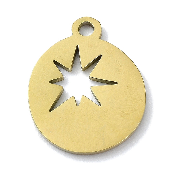 PandaHall 304 Stainless Steel Pendants, Laser Cut, Flat Round with Star Charm, Golden, 15.5x12.5x1mm, Hole: 1.5mm 304 Stainless Steel Flat...
PandaHall 304 Stainless Steel Pendants, Laser Cut, Flat Round with Star Charm, Golden, 15.5x12.5x1mm, Hole: 1.5mm 304 Stainless Steel Flat...