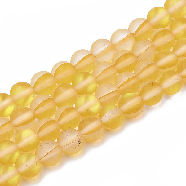PandaHall Synthetic Moonstone Beads Strands, Holographic Beads, Dyed, Frosted, Round, Dark Orange, 10mm, Hole: 1mm, about 36~39pcs/strand...
PandaHall Synthetic Moonstone Beads Strands, Holographic Beads, Dyed, Frosted, Round, Dark Orange, 10mm, Hole: 1mm, about 36~39pcs/strand...