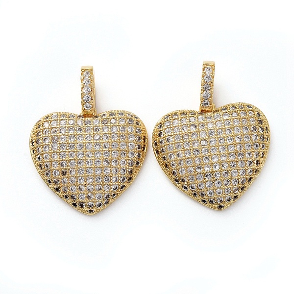 PandaHall Brass Micro Pave Clear Cubic Zirconia Pendants, Heart, Golden, 17x18x1mm, Hole: 2.5x4mm Brass+Cubic Zirconia Heart Clear
PandaHall Brass Micro Pave Clear Cubic Zirconia Pendants, Heart, Golden, 17x18x1mm, Hole: 2.5x4mm Brass+Cubic Zirconia Heart Clear