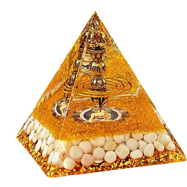 PandaHall Orgonite Pyramid Resin Energy Generators, Reiki Metal Vajry Pestle Inside for Home Office Desk Decoration, Gold, 80mm Resin...
PandaHall Orgonite Pyramid Resin Energy Generators, Reiki Metal Vajry Pestle Inside for Home Office Desk Decoration, Gold, 80mm Resin...