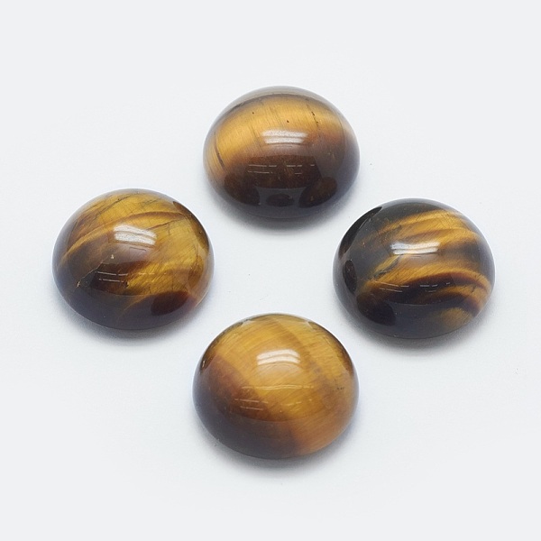 PandaHall Natural Tiger Eye Cabochons, Convex, Half Round, 20x10mm Tiger Eye Half Round
PandaHall Natural Tiger Eye Cabochons, Convex, Half Round, 20x10mm Tiger Eye Half Round