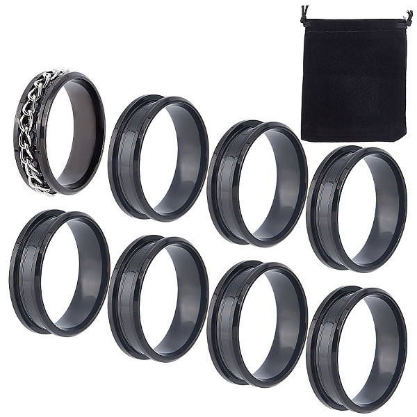 PandaHall UNICRAFTALE 10Pcs Gunmetal Blank Core Ring Size 12 Stainless Steel Grooved Finger Ring for Inlay Round Empty Ring Blanks with...
PandaHall UNICRAFTALE 10Pcs Gunmetal Blank Core Ring Size 12 Stainless Steel Grooved Finger Ring for Inlay Round Empty Ring Blanks with...