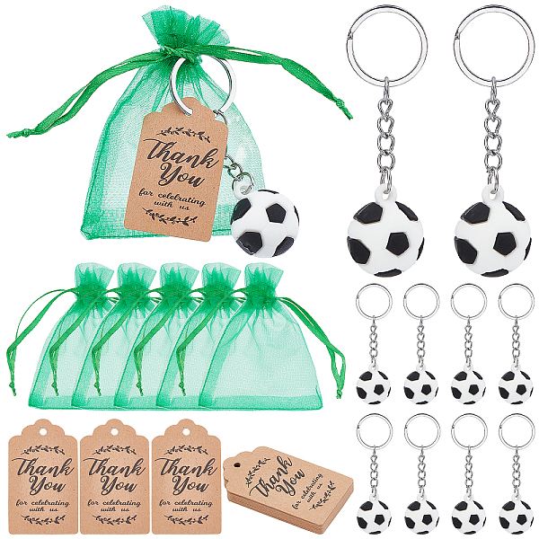 PandaHall AHADERMAKER 20Pcs Organza Gift Bags with Drawstring, with 20Pcs Plastic 3D Football Keychains, 20Pcs Rectangle Thank You Theme..., Multicolor
PandaHall AHADERMAKER 20Pcs Organza Gift Bags with Drawstring, with 20Pcs Plastic 3D Football Keychains, 20Pcs Rectangle Thank You Theme..., Multicolor