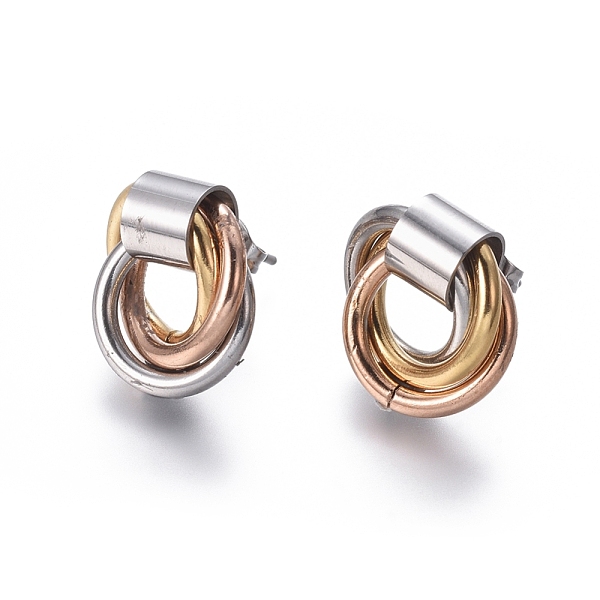 PandaHall 304 Stainless Steel Stud Earrings, Hypoallergenic Earrings, with Ear Nuts, Multi-color, 16.5x16mm, Pin: 0.8mm, 6pairs/card 304...
PandaHall 304 Stainless Steel Stud Earrings, Hypoallergenic Earrings, with Ear Nuts, Multi-color, 16.5x16mm, Pin: 0.8mm, 6pairs/card 304...