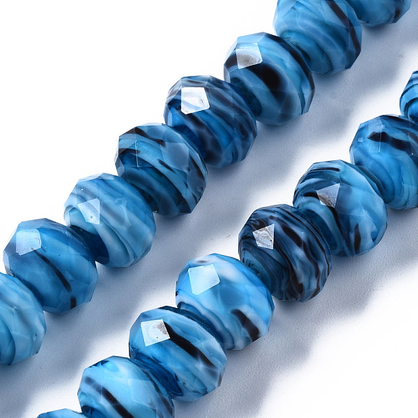 PandaHall Handmade Lampwork Beads Strands, Abacus, Faceted, Dodger Blue, 11.5x8.5mm, Hole: 1.5mm, about 45pcs/strand, 15.16 inch(38.5cm)...
PandaHall Handmade Lampwork Beads Strands, Abacus, Faceted, Dodger Blue, 11.5x8.5mm, Hole: 1.5mm, about 45pcs/strand, 15.16 inch(38.5cm)...