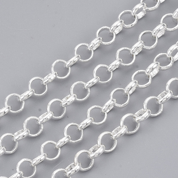 PandaHall Brass Rolo Chains, Belcher Chains, Soldered, Cadmium Free & Lead Free, Silver Color Plated, 4.5x1.2mm Brass
PandaHall Brass Rolo Chains, Belcher Chains, Soldered, Cadmium Free & Lead Free, Silver Color Plated, 4.5x1.2mm Brass