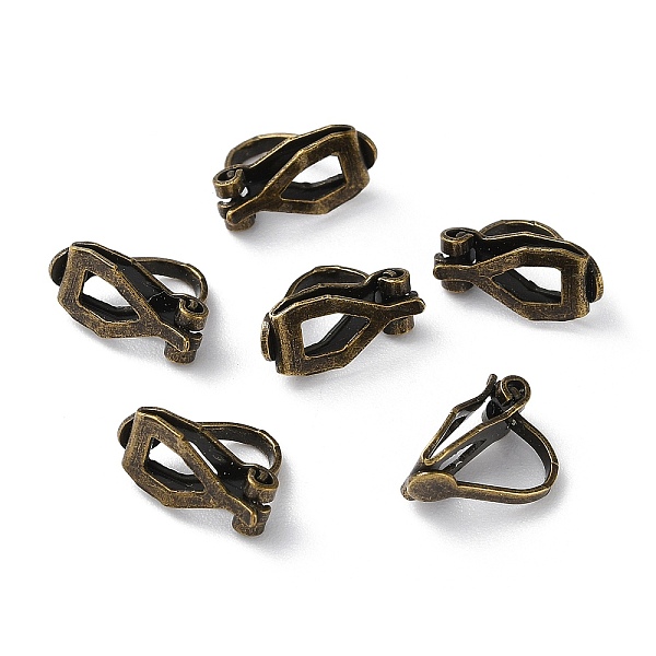 PandaHall Brass Clip-on Earring Findings, for non-pierced ears, Antique Bronze, 13x6x8mm Brass
PandaHall Brass Clip-on Earring Findings, for non-pierced ears, Antique Bronze, 13x6x8mm Brass