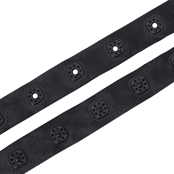 PandaHall Gorgecraft 10 Yards 2 Styles Polyester Ribbons, with Plastic Buttons, Black, 3/4 inch(18mm), 5 yards/style Polyester None Black
PandaHall Gorgecraft 10 Yards 2 Styles Polyester Ribbons, with Plastic Buttons, Black, 3/4 inch(18mm), 5 yards/style Polyester None Black