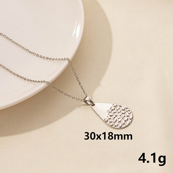 PandaHall Stylish Stainless Steel Geometric Teardrop Pendant Necklace for Women Stainless Steel
PandaHall Stylish Stainless Steel Geometric Teardrop Pendant Necklace for Women Stainless Steel