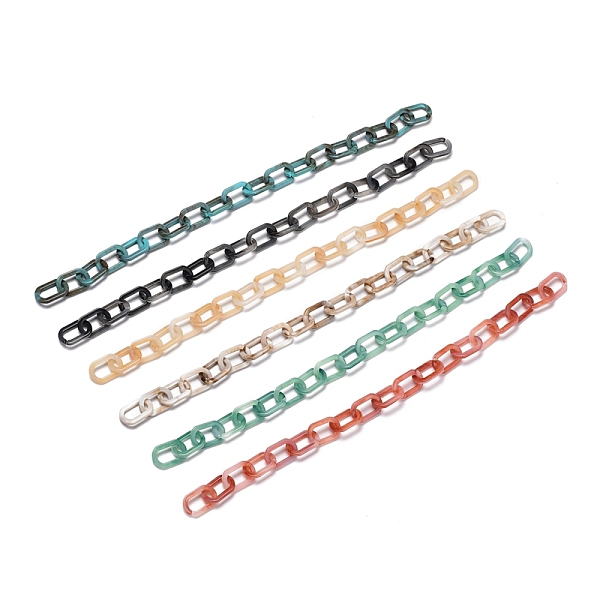PandaHall Handmade Acrylic Paperclip Chains, for Jewelry Making, Mixed Color, Link: 22.5x15x3mm, 39.37 inch(1m)/strand Acrylic Multicolor
PandaHall Handmade Acrylic Paperclip Chains, for Jewelry Making, Mixed Color, Link: 22.5x15x3mm, 39.37 inch(1m)/strand Acrylic Multicolor