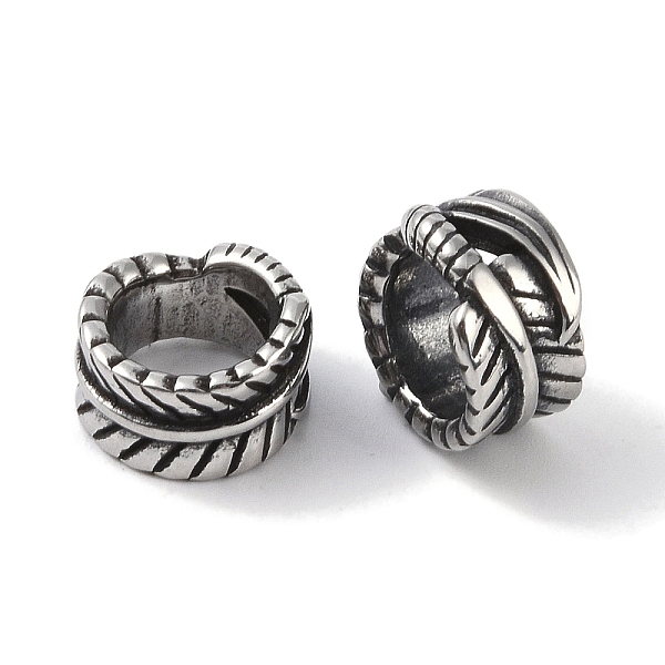 PandaHall 316 Surgical Stainless Steel European Beads, Large Hole Beads, Leaf, Antique Silver, 12x7.5mm, Hole: 8mm 316 Surgical Stainless...
PandaHall 316 Surgical Stainless Steel European Beads, Large Hole Beads, Leaf, Antique Silver, 12x7.5mm, Hole: 8mm 316 Surgical Stainless...