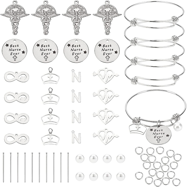 PandaHall BENECREAT DIY Medical Theme Bangle Making Kit, Including Stainless Steel Charms, 201 Stainless Steel Bangle Making, 304 Stainless...
PandaHall BENECREAT DIY Medical Theme Bangle Making Kit, Including Stainless Steel Charms, 201 Stainless Steel Bangle Making, 304 Stainless...