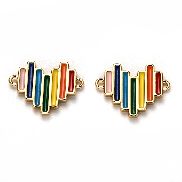 PandaHall Brass Enamel Links Connectors, Long-Lasting Plated, Real 18K Gold Plated, Heart, Colorful, 13x17.5x1.5mm, Hole: 1.2mm Brass+Enamel...
PandaHall Brass Enamel Links Connectors, Long-Lasting Plated, Real 18K Gold Plated, Heart, Colorful, 13x17.5x1.5mm, Hole: 1.2mm Brass+Enamel...