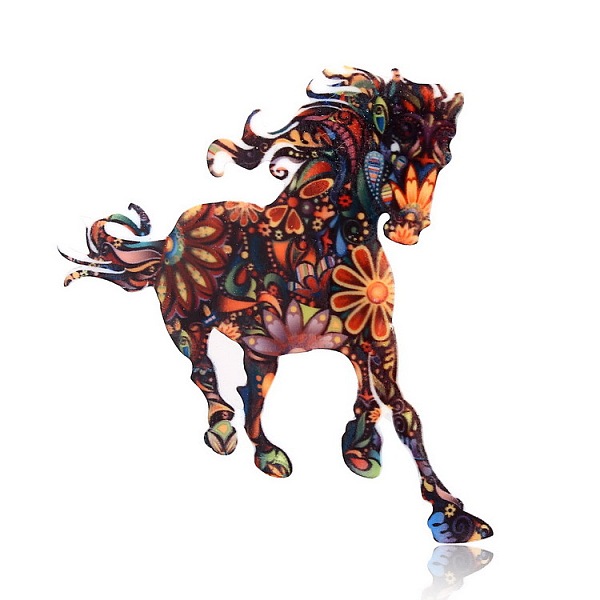 PandaHall Acrylic Flower Print Animal Brooches, for Backpack Clothes, Horse, 70x62mm Acrylic Horse
PandaHall Acrylic Flower Print Animal Brooches, for Backpack Clothes, Horse, 70x62mm Acrylic Horse