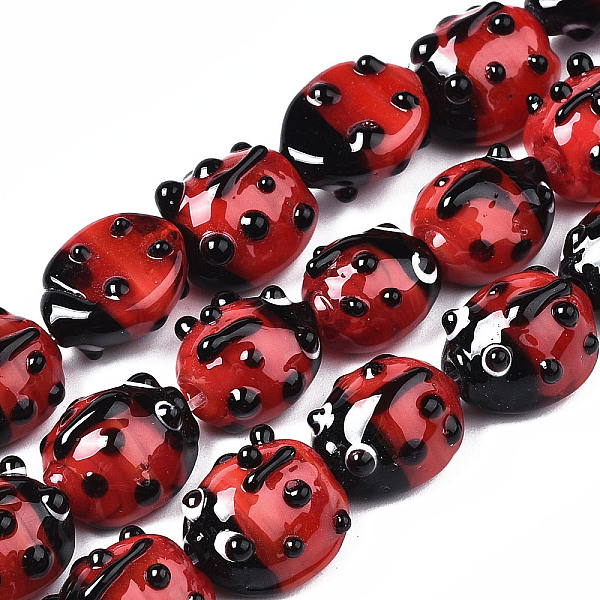 PandaHall Handmade Lampwork Beads Strands, Ladybug, Red, 10.5~14x9~11x5~8mm, Hole: 1~2mm, about 20pcs/Strand, 8.86 inch~9.06 inch(22.5~23cm)...
PandaHall Handmade Lampwork Beads Strands, Ladybug, Red, 10.5~14x9~11x5~8mm, Hole: 1~2mm, about 20pcs/Strand, 8.86 inch~9.06 inch(22.5~23cm)...