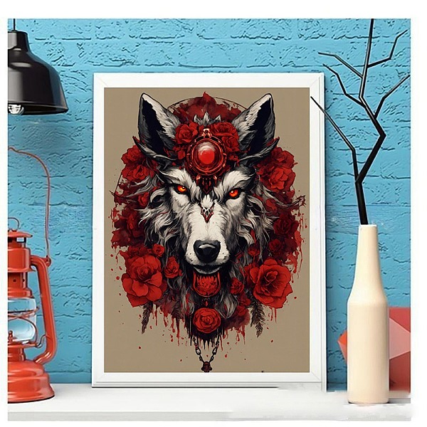 PandaHall DIY Diamond Painting Stickers Kits For Kids, including Resin Rhinestone, Diamond Sticky Pen, Tray Plate, Glue Clay, Wolf..., Red
PandaHall DIY Diamond Painting Stickers Kits For Kids, including Resin Rhinestone, Diamond Sticky Pen, Tray Plate, Glue Clay, Wolf..., Red