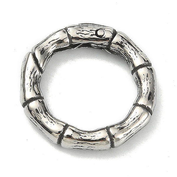 PandaHall Tibetan Style 316 Surgical Stainless Steel Spring Gate Rings, Ring, Antique Silver, 19x3.5mm 316 Surgical Stainless Steel
PandaHall Tibetan Style 316 Surgical Stainless Steel Spring Gate Rings, Ring, Antique Silver, 19x3.5mm 316 Surgical Stainless Steel
