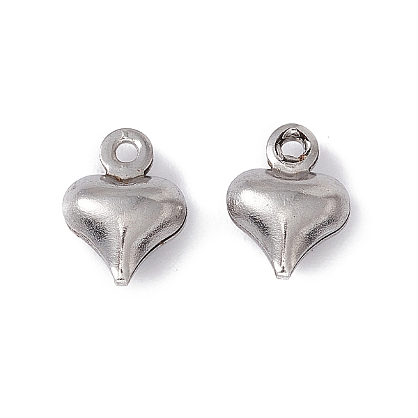PandaHall 304 Stainless Steel Charms, Puffed Heart Charms, Stainless Steel Color, 9x6.5x3.5mm, Hole: 1mm 304 Stainless Steel Heart
PandaHall 304 Stainless Steel Charms, Puffed Heart Charms, Stainless Steel Color, 9x6.5x3.5mm, Hole: 1mm 304 Stainless Steel Heart