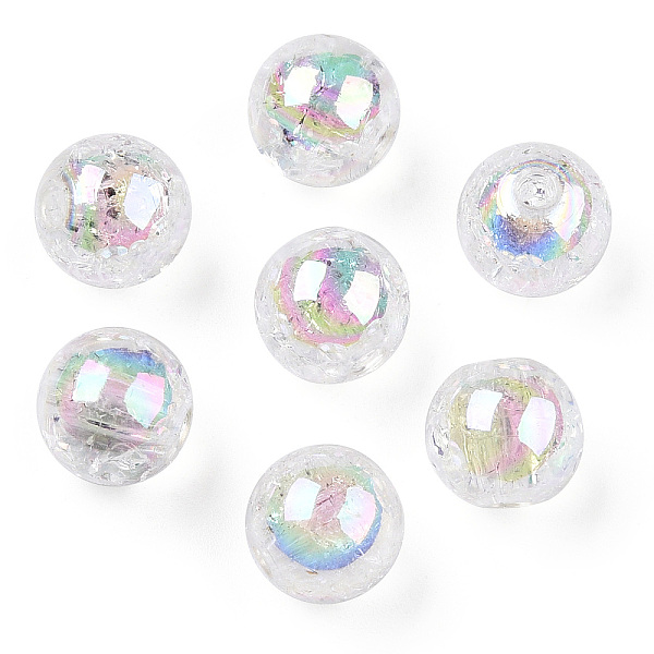 PandaHall Transparent Crackle Acrylic Beads, AB Color Plated, Round, Creamy White, 10x9mm, Hole: 2mm, about 992pcs/500g. Acrylic Round
PandaHall Transparent Crackle Acrylic Beads, AB Color Plated, Round, Creamy White, 10x9mm, Hole: 2mm, about 992pcs/500g. Acrylic Round
