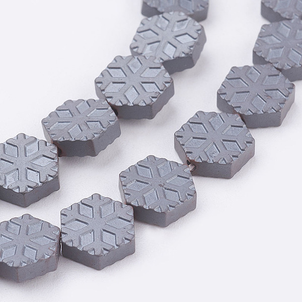 PandaHall Non-magnetic Synthetic Hematite Beads Strands, Frosted, Snowflake, 8x8x2.5mm, Hole: 1mm, about 47pcs/strand, 15.5 inch(39.5cm)...
PandaHall Non-magnetic Synthetic Hematite Beads Strands, Frosted, Snowflake, 8x8x2.5mm, Hole: 1mm, about 47pcs/strand, 15.5 inch(39.5cm)...