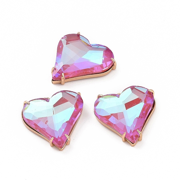 PandaHall Brass Cubic Zirconia Pendants, Heart Charm, Light Gold, Hot Pink, 27x26x7mm, Hole: 2mm Brass+Cubic Zirconia Heart
PandaHall Brass Cubic Zirconia Pendants, Heart Charm, Light Gold, Hot Pink, 27x26x7mm, Hole: 2mm Brass+Cubic Zirconia Heart
