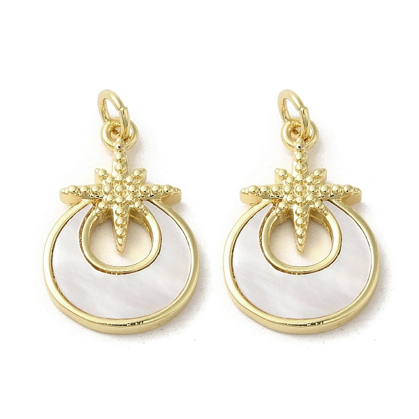 PandaHall Brass Pave Shell Pendants, Flat Round with Star Charms, Real 18K Gold Plated, 21.5x14.5x3mm, Hole: 3.4mm Shell Flat Round
PandaHall Brass Pave Shell Pendants, Flat Round with Star Charms, Real 18K Gold Plated, 21.5x14.5x3mm, Hole: 3.4mm Shell Flat Round