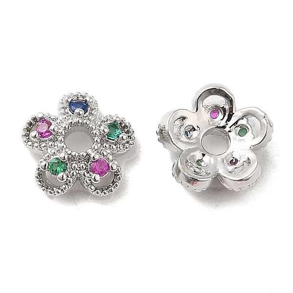 PandaHall Brass & Cubic Zirconia Bead Caps, Flower, Platinum, 7.5x8x3mm, Hole: 1.8mm Brass+Cubic Zirconia
PandaHall Brass & Cubic Zirconia Bead Caps, Flower, Platinum, 7.5x8x3mm, Hole: 1.8mm Brass+Cubic Zirconia