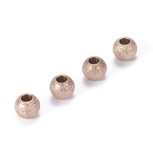 PandaHall Ion Plating(IP) 304 Stainless Steel Textured Beads, Round, Rose Gold, 5x4mm, Hole: 2mm 304 Stainless Steel Round
PandaHall Ion Plating(IP) 304 Stainless Steel Textured Beads, Round, Rose Gold, 5x4mm, Hole: 2mm 304 Stainless Steel Round