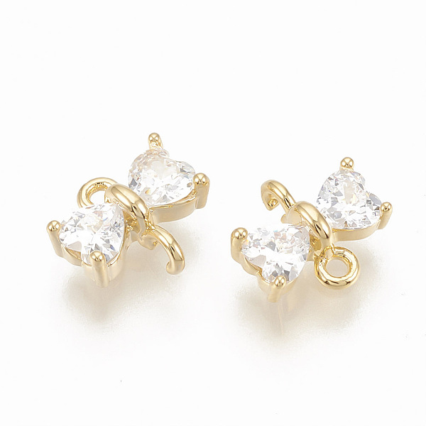 PandaHall Brass Cubic Zirconia Links, Clear, Bowknot, Nickel Free, Real 18K Gold Plated, 6x7x2.5mm, Hole: 0.8mm Brass+Cubic Zirconia Bowknot...
PandaHall Brass Cubic Zirconia Links, Clear, Bowknot, Nickel Free, Real 18K Gold Plated, 6x7x2.5mm, Hole: 0.8mm Brass+Cubic Zirconia Bowknot...