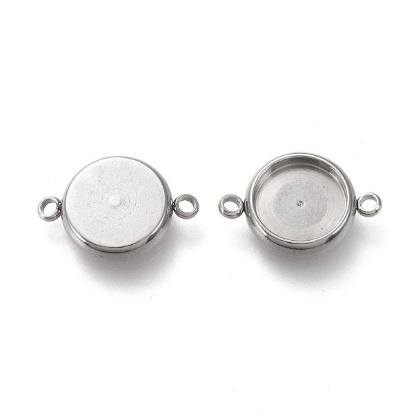 PandaHall 304 Stainless Steel Cabochon Connector Settings, Flat Round, Stainless Steel Color, Tray: 10mm, 18x12.5x3mm, Hole: 1.6mm 304...
PandaHall 304 Stainless Steel Cabochon Connector Settings, Flat Round, Stainless Steel Color, Tray: 10mm, 18x12.5x3mm, Hole: 1.6mm 304...