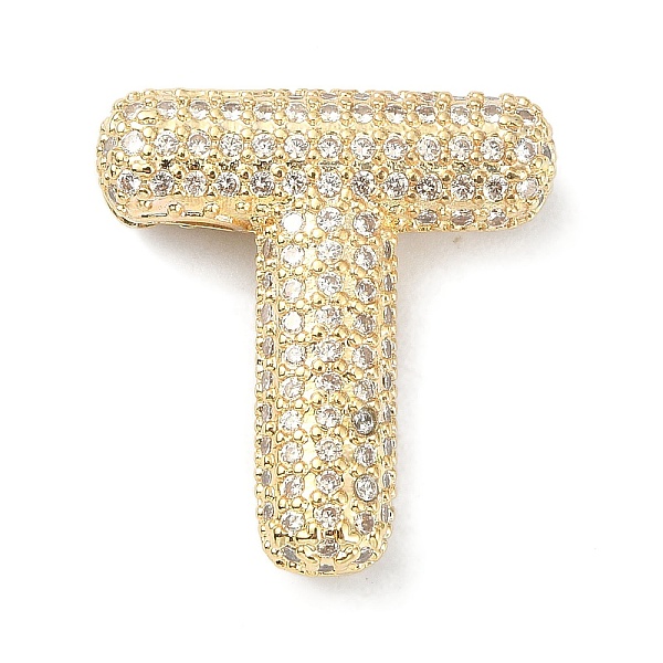 PandaHall Rack Plating Brass Micro Pave Cubic Zirconia Pendants, Real 18K Gold Plated, Lead Free & Cadmium Free, Letter, Letter T..., Clear
PandaHall Rack Plating Brass Micro Pave Cubic Zirconia Pendants, Real 18K Gold Plated, Lead Free & Cadmium Free, Letter, Letter T..., Clear