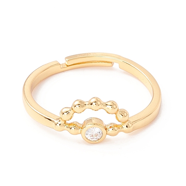 PandaHall Eye Shape Cubic Zirconia Adjustbale Ring, Real 18K Gold Plated Brass Finger Ring for Women, Clear, US Size 6 1/2(16.9mm)...
PandaHall Eye Shape Cubic Zirconia Adjustbale Ring, Real 18K Gold Plated Brass Finger Ring for Women, Clear, US Size 6 1/2(16.9mm)...