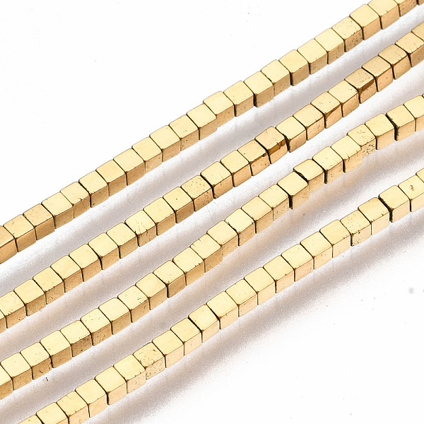 PandaHall Electroplate Non-magnetic Synthetic Hematite Beads Strands, Cube, Real 18K Gold Plated, 1.5x1.5x1.5mm, Hole: 0.5mm, about...
PandaHall Electroplate Non-magnetic Synthetic Hematite Beads Strands, Cube, Real 18K Gold Plated, 1.5x1.5x1.5mm, Hole: 0.5mm, about...