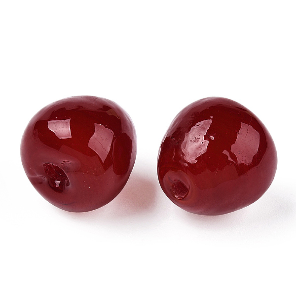 PandaHall Handmade Lampwork Beads, Cherry, Dark Red, 15x16mm, Hole: 2mm Lampwork Cherry
PandaHall Handmade Lampwork Beads, Cherry, Dark Red, 15x16mm, Hole: 2mm Lampwork Cherry